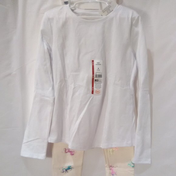Wonder Nation Girls Long Sleeve Shirt & Unicorn Leggings Set Color Size 7/8 M - Picture 1 of 5